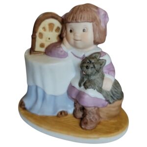 Vtg 84 Hallmark Cards Porcelain Figurine Abby Memories & Friends Grow Together